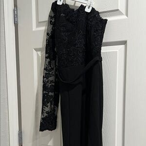 Fashion Nova Black One Shoulder Dress